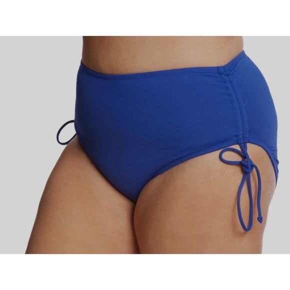 24th & Ocean Other - 24th & Ocean Navy Mid Waist Adjustable Bikini Bottom Medium NWT